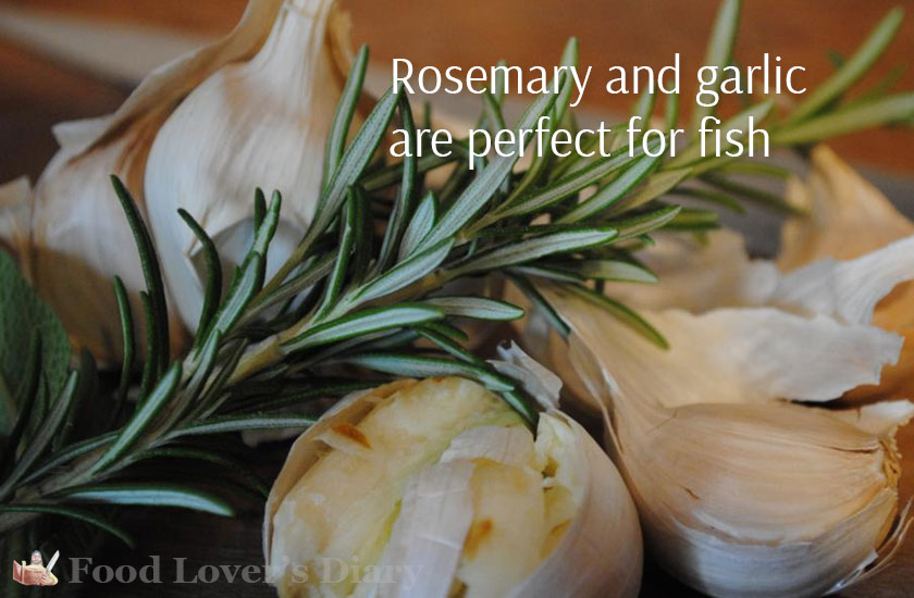 Picture of rosemary and garlic - perfect for fish